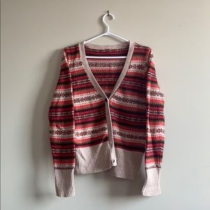 Fair Isle Pattern Cardigan